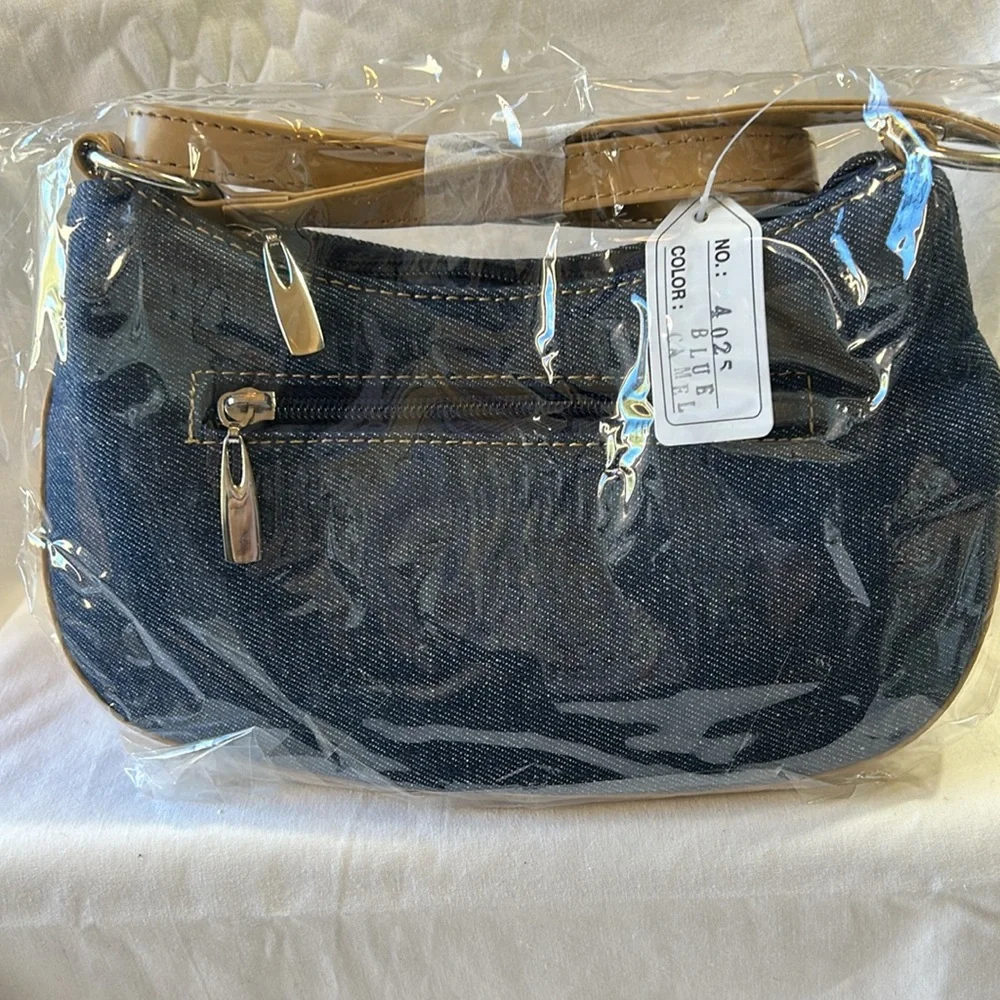 Embroidery Denim Novelty Bag  NWT